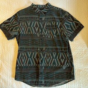 Men’s Shirt Sleeve Button Down Shirt by Dravus-M